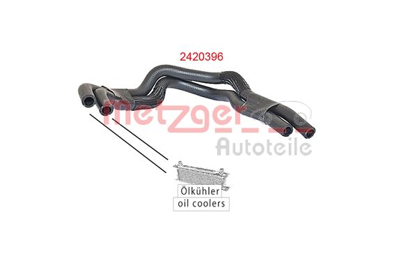METZGER 2420396 Kühlerschlauch